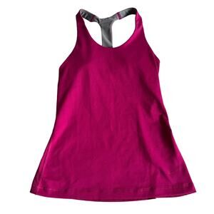 Nike DRI-FIT Workout Tank Women's Size XS Built In Bra Pink Activewear Tops